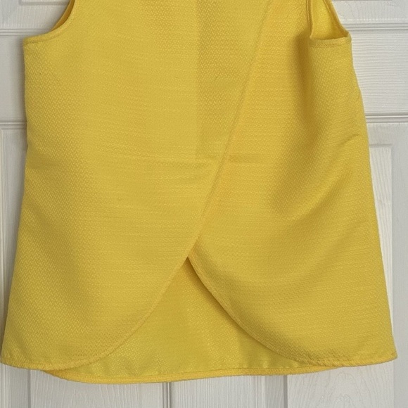 J. Crew Crossed-back jacquard tank top in Vivid Yellow - Size 16 - Picture 5 of 5